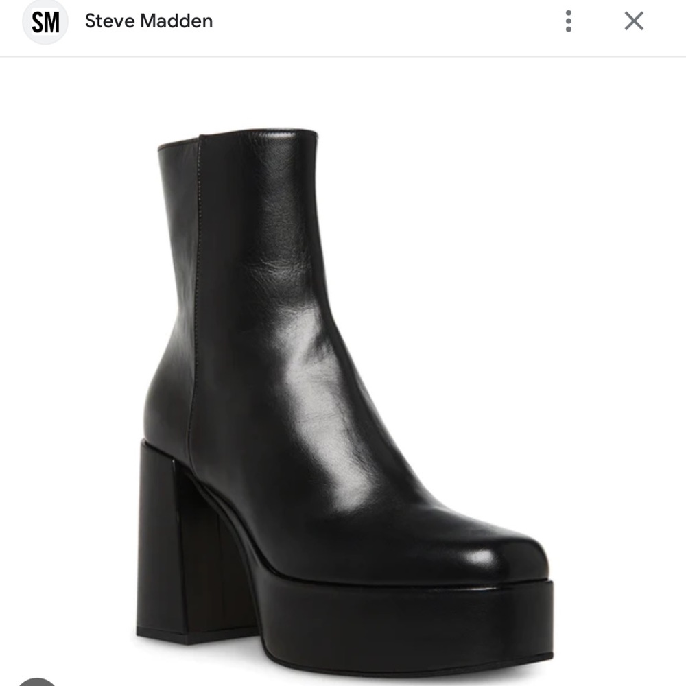New Steve Madden black boots . Very comfortable. Never worn